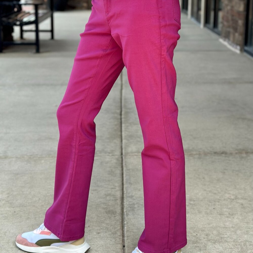 Quincy Hyperstretch Bootcut Pants - Magenta